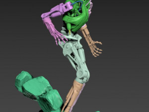 Terminator T-800 Endoskeleton Rekvizit T1 3D 프린트 모델