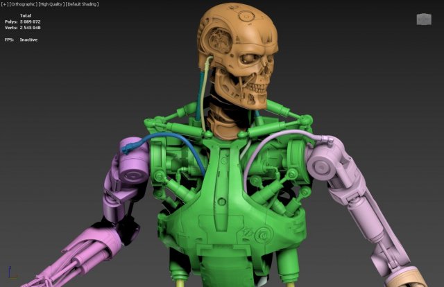 Terminator T-800 Endoskeleton Rekvizit T1 3D Print Model in Monsters &  Creatures 3DExport