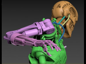 Terminator T-800 Endoskeleton Rekvizit T1 3D 프린트 모델