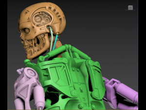 Terminator T-800 Endoskeleton Rekvizit T1 3D 프린트 모델
