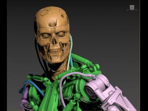 Terminator T-800 Endoskeleton Rekvizit T1 3D 프린트 모델