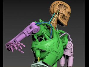 Terminator T-800 Endoskeleton Rekvizit T1 3D 프린트 모델