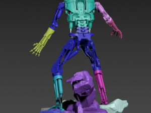 Terminator T-800 Endoskeleton Rekvizit T1 3D 프린트 모델