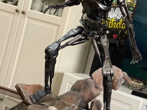 Terminator T-800 Endoesqueleto Rekvizit T1 Modelo de Impressão 3D