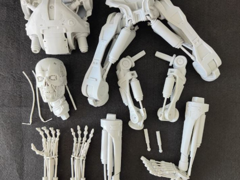 Terminator T-800 Endoskeleton Rekvizit T1 3D 프린트 모델