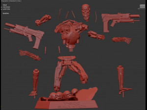 Terminator T-800 Salvation 3D-Druckmodell