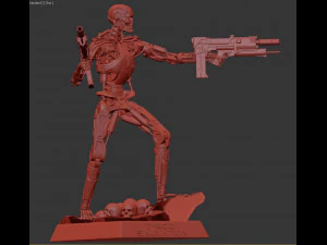 Terminator T-800 Salva&ccedil;&atilde;o Modelo de Impressão 3D