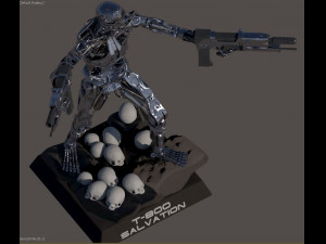 Terminator T-800 Salvation 3D-Druckmodell