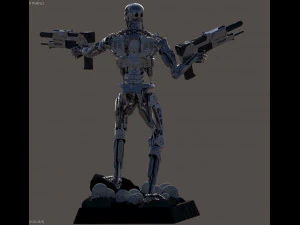 Terminator T-800 Salvation 3D Print Model