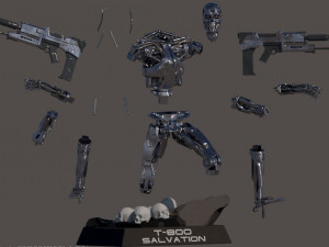 Terminator T-800 Salvation 3D-Druckmodell