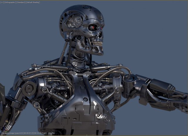 Terminator T-800 Salvation 3D Print Model in Monsters & Creatures 3DExport