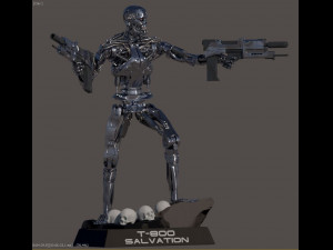 Terminator T-800 Salvation 3D-Druckmodell