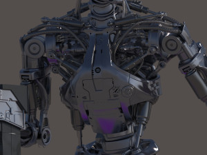 Terminator T800 Salvation Endoskeleton 3D Model