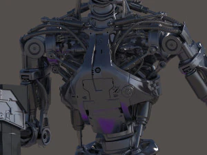 Terminator T800 Salvation Endoskeleton 3D Model