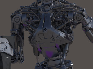 Terminator T800 Salvation Endoskeleton 3D Model