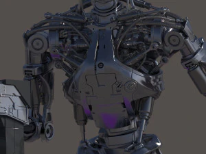 Terminator T800 Salvation Endoskeleton 3D Model