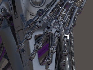 Terminator T800 Salvation Endoskeleton 3D Model
