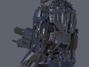 Terminator T800 Salvation Endoskeleton 3D Model