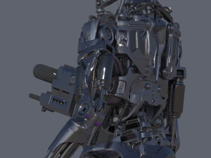 Terminator T800 Salvation Endoskeleton 3D Model