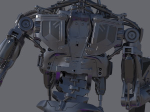 Terminator T800 Salvation Endoskeleton 3D Model