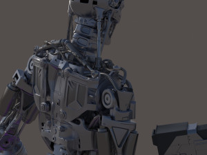 Terminator T800 Salvation Endoskeleton 3D Model