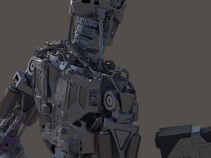Terminator T800 Salvation Endoskeleton 3D Model
