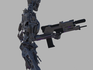 Terminator T800 Salvation Endoskeleton 3D Model