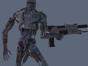 Terminator T800 Salvation Endoskeleton 3D Model