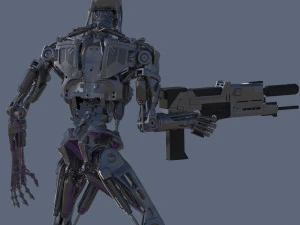 Terminator T800 Salvation Endoskeleton 3D Model
