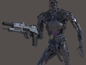 Terminator T800 Salvation Endoskeleton 3D Model