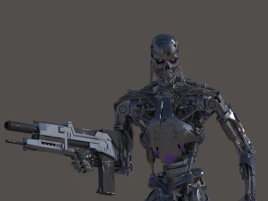 Terminator T800 Salvation Endoskeleton 3D Model