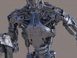 Terminator T800 Salvation Endoskeleton 3D Model