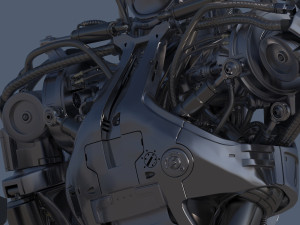 Terminator T800 Salvation Endoskeleton 3D Model