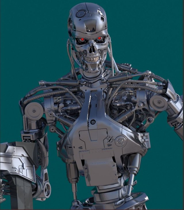 Terminator T800 Salvation Endoskeleton 3D Model in Robot 3DExport