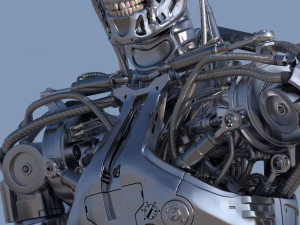 Terminator T800 Salvation Endoskeleton 3D Model
