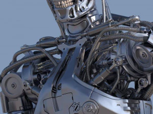 Terminator T800 Salvation Endoskeleton 3D Model