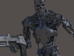 Terminator T800 Salvation Endoskeleton 3D Model