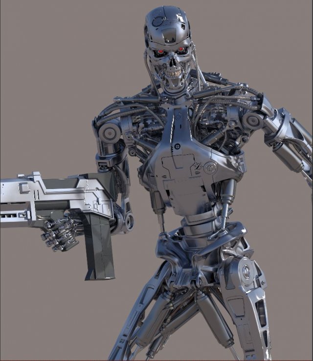 Terminator T800 Salvation Endoskeleton 3D Model in Robot 3DExport