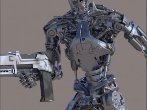 Terminator T800 Salvation Endoskeleton 3D Model