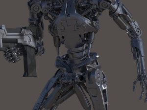 Terminator T800 Salvation Endoskeleton 3D Model