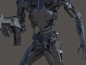 Terminator T800 Salvation Endoskeleton 3D Model