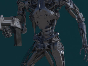 Terminator T800 Salvation Endoskeleton 3D Model