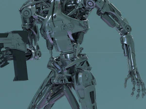 Terminator T800 Salvation Endoskeleton 3D Model