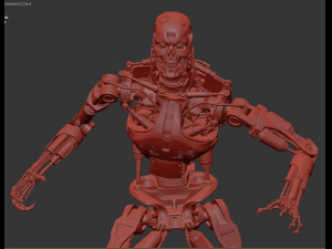Terminator T-800 Endoskeleton T1 V4 3D Принт Модель