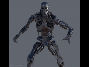 Terminator T-800 Endoskeleton T1 V4 3D प्रिंट मॉडल