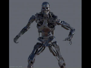 Terminator T-800 Endoskeleton T1 V4 Model Cetak 3D
