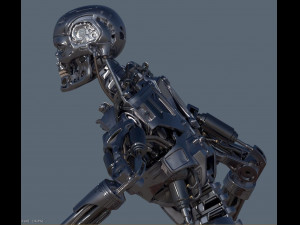 Terminator T-800 Endoskeleton T1 V4 High Detal 3D Print Model