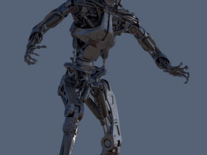 Terminator T-800 Endoskeleton T1 V4 High Detal 3D Print Model