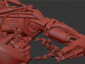 Terminator T-800 Endoskeleton T1 V4 High Detal 3D Print Model