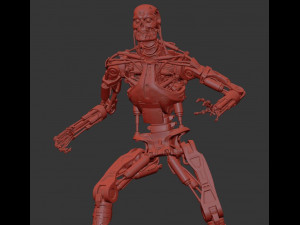 Terminator T-800 Endoskeleton T1 V4 High Detal 3D Print Model